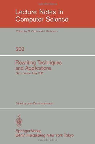 Imagen de archivo de Rewriting Techniques and Applications a la venta por Better World Books