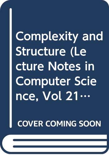 9780387160795: Complexity and Structure