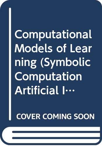 9780387163185: Computational Models of Learning