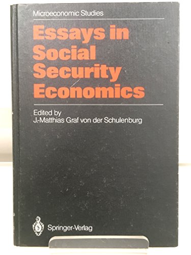 9780387167435: Essays in Social Security Economics (Microeconomic Studies)
