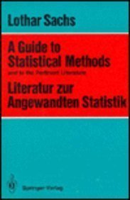 A Guide To Statistical Methods And To The Pertinent Literature / Literatur Zur Angewandten Statis...