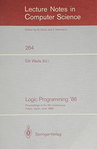 9780387180243: Logic Programming '86 (Lecture Notes in Computer Science)
