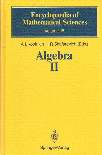 Algebra II: Noncommunicative Rings, Identities (Encyclopaedia of Mathematical Sciences) (9780387181776) by Kostrikin, A. I.