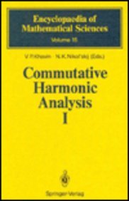 9780387181806: Commutative Harmonic Analysis I: General Survey Classical Aspects