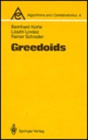 Beispielbild fr Greedoids (Algorithms Combinatorics) zum Verkauf von Solr Books