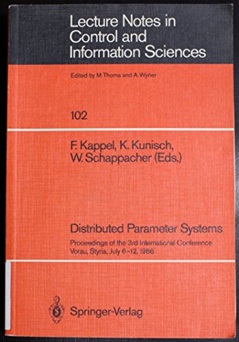 9780387184685: Distributed Parameter Systems (Lecture Notes in Control and Information Sciences Vol 102)