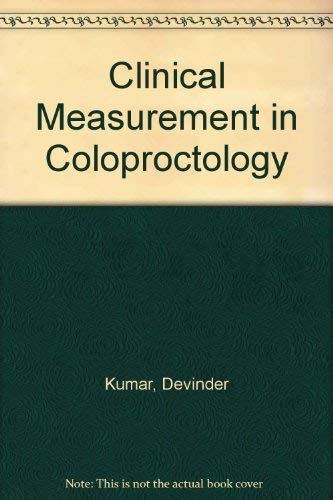 Beispielbild fr Clinical Measurement in Coloproctology zum Verkauf von Basi6 International
