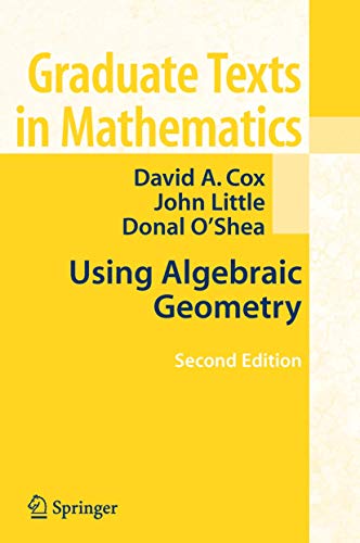 Imagen de archivo de Using Algebraic Geometry (Graduate Texts in Mathematics, 185) a la venta por Grey Matter Books