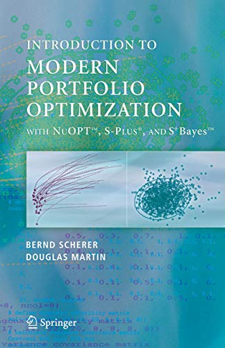 Imagen de archivo de Introduction to Modern Portfolio Optimization with NuOPT, S-PLUS and S+Bayes a la venta por HPB-Red