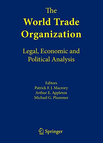 9780387226859: The World Trade Organization: Legal, Economic and Political Analysis