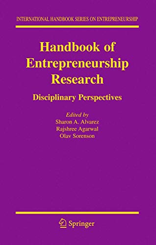 Beispielbild fr Handbook of Entrepreneurship Research: Interdisciplinary Perspectives (Volume 2) zum Verkauf von Anybook.com