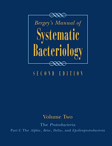 Imagen de archivo de Bergeys Manual of Systematic Bacteriology, Vol. 2: The Proteobacteria, Part C a la venta por Bulk Book Warehouse