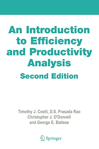 Beispielbild fr An Introduction to Efficiency and Productivity Analysis zum Verkauf von medimops