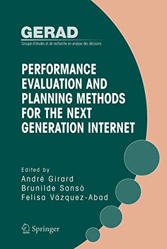 Stock image for Performance Evaluation And Planning Methods for the Next Generation Internet for sale by Book Bear