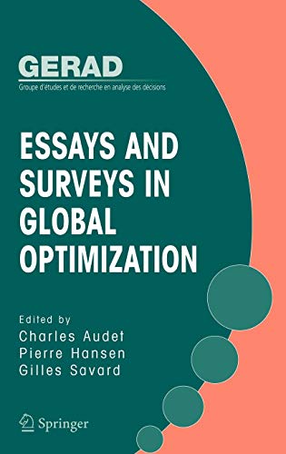 Essays And Surveys In Global Optimization