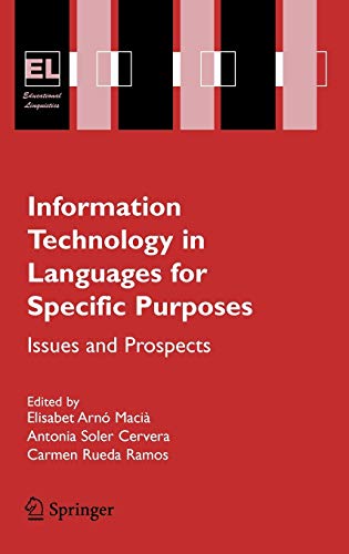 Beispielbild fr Information Technology in Languages for Specific Purposes: Issues and Prospects (Educational Linguistics, 7) zum Verkauf von Lucky's Textbooks