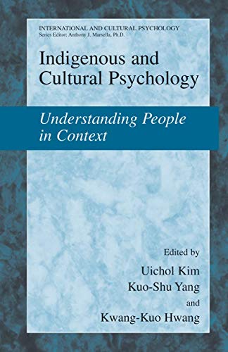 Imagen de archivo de Indigenous and Cultural Psychology : Understanding People in Context a la venta por Better World Books: West