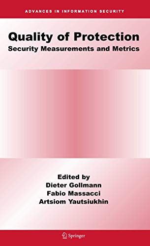 9780387290164: Quality of Protection: Security Measurements And Metrics: 23