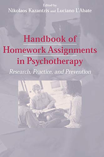 Imagen de archivo de Handbook of Homework Assignments in Psychotherapy: Research, Practice, and Prevention a la venta por ThriftBooks-Atlanta