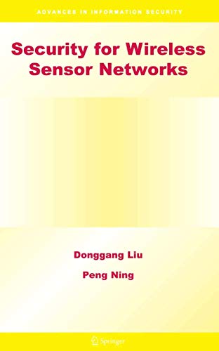 Imagen de archivo de Security for Wireless Sensor Networks a la venta por ThriftBooks-Dallas