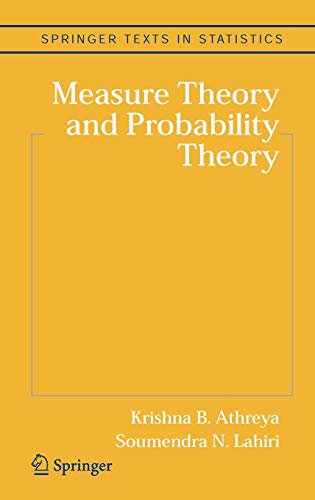 9780387329031: Measure Theory and Probability Theory (Springer Texts in Statistics)