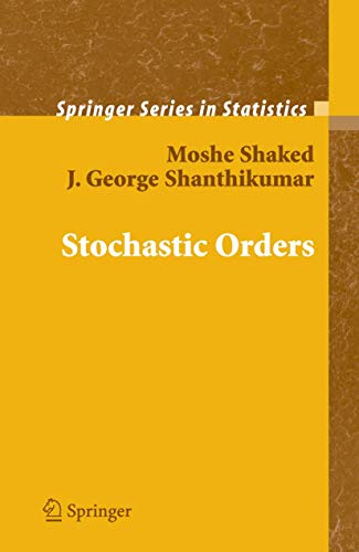 Beispielbild fr Stochastic Orders zum Verkauf von Better World Books