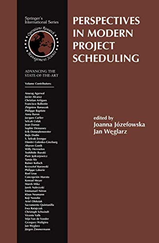 9780387336435: Perspectives in Modern Project Scheduling: 92 (International Series in Operations Research & Management Science)