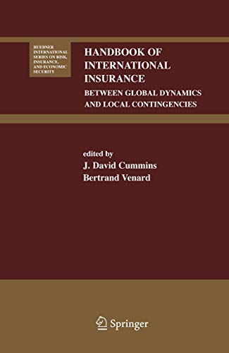 Stock image for Handbook Of International Insurance: Between Global Dynamics And Local Contingencies for sale by Basi6 International