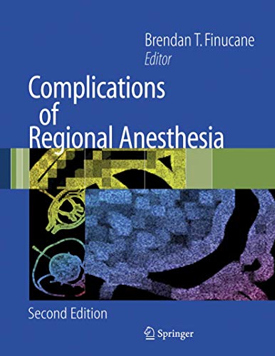 Imagen de archivo de Complications of Regional Anesthesia a la venta por Better World Books