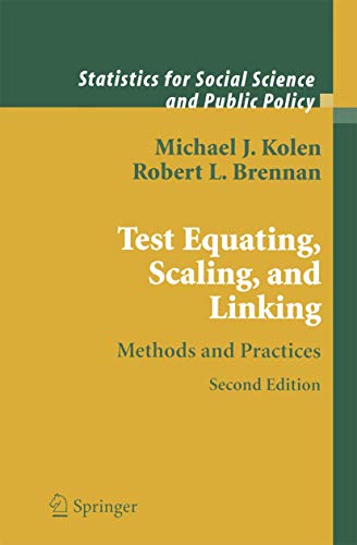 Stock image for Test Equating, Scaling, and Linking: Methods and Practices (Statistics for Social and Behavioral Sciences) for sale by ThriftBooks-Atlanta