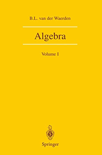 9780387406244: Algebra: Volume I: 1