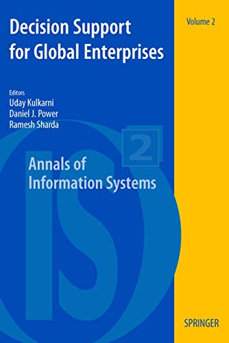 Stock image for Decision Support for Global Enterprises: 2 (Annals of Information Systems, 2) for sale by WorldofBooks