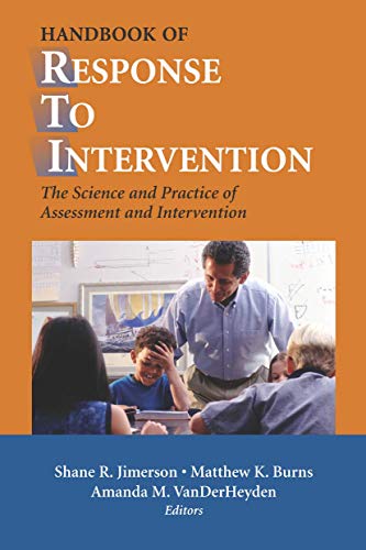 Imagen de archivo de Handbook of Response to Intervention: The Science and Practice of Assessment and Intervention a la venta por HPB-Red