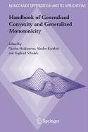 Stock image for Handbook of Generalized Convexity and Generalized Monotonicity (1966-1976) for sale by Mispah books
