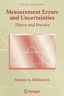 Measurement Errors and Uncertainties (9780387506111) by Rabinovich, Semyon