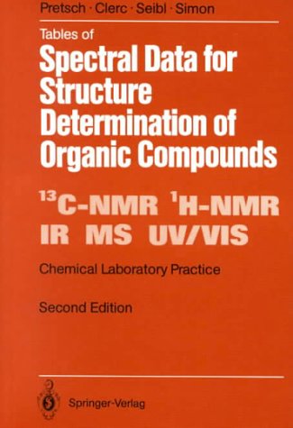 Imagen de archivo de Tables Of Spectral Data For Structure Determination Of Organic Compounds a la venta por Basi6 International