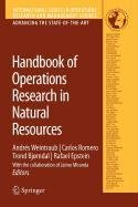 9780387518916: Handbook of Operations Research in Natural Resources