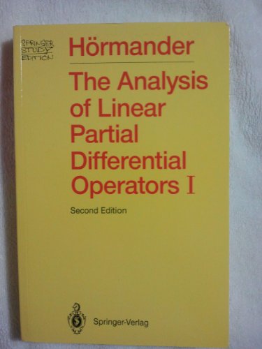9780387523439: The Analysis of Linear Partial Differential Operators I: Distribution Theory and Fourier Analysis (Springer Study Edition)