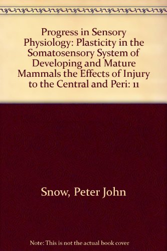 9780387525730: Progress in Sensory Physiology: Plasticity in the Somatosensory System of Developing and Mature Mammals the Effects of Injury to the Central and Peri: 11