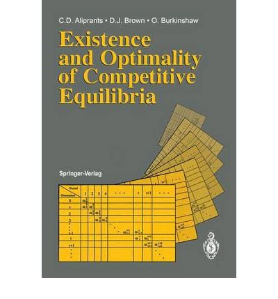 Imagen de archivo de Existence and Optimality of Competitive Equilibria a la venta por BooksRun