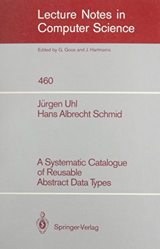 Stock image for Systematic Catalogue Of Reusable Abstract Data Types, A for sale by Blue Awning Books