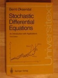 9780387533353: Stochastic Differential Equations: An Introduction With Applications (Universitext)