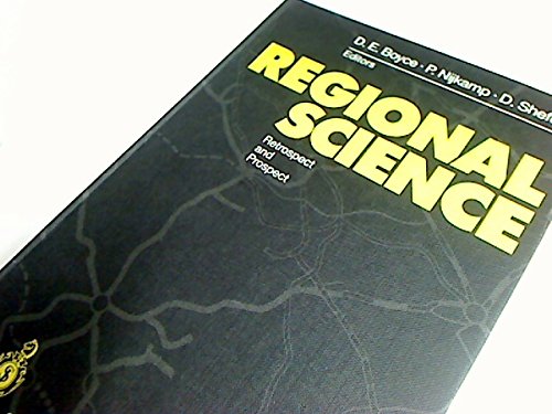 Stock image for Regional Science: Retrospect and Prospect for sale by NEPO UG