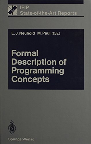 9780387539614: Formal Description of Programming Concepts