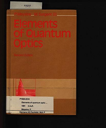 Stock image for Elements of Quantum Optics (Second Edition) for sale by BookScene