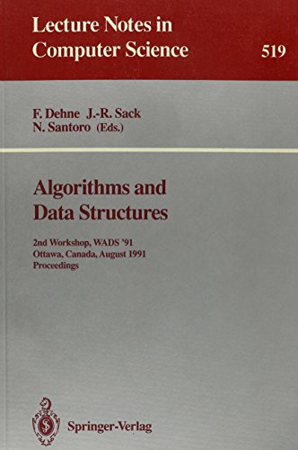 9780387543437: Algorithms and Data Structures: 2nd Workshop Wads '91, Ottawa, Canada, Aug 14-16 1991 (Lecture Notes in Computer Science)