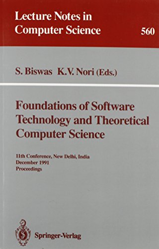 Foundations of Software Technology and Theoretical Computer Science 11th Conference, New Delhi, I...