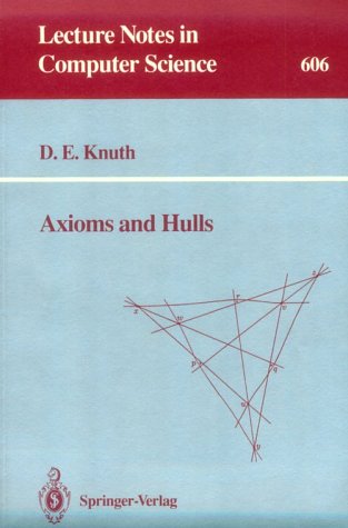 Beispielbild fr Axioms and Hulls zum Verkauf von Better World Books