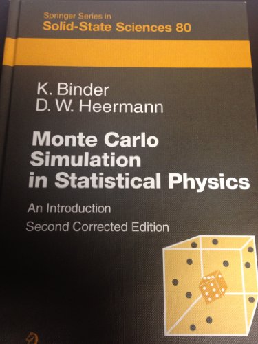 Imagen de archivo de Monte Carlo Simulation in Statistical Physics: An Introduction (Springer Series in Solid-state Sciences) a la venta por GF Books, Inc.