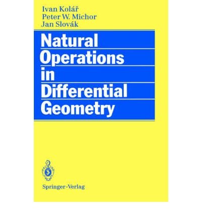 9780387562353: Natural Operators in Differential Geometry